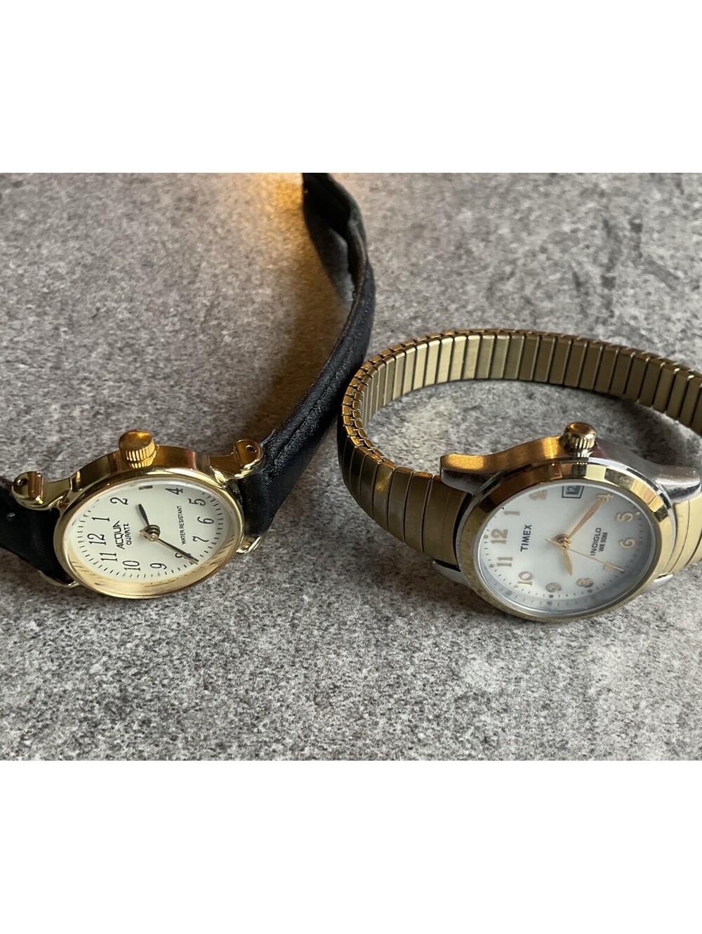 Pair Of Womens Watches Timex And Acqua Both Run Great D1